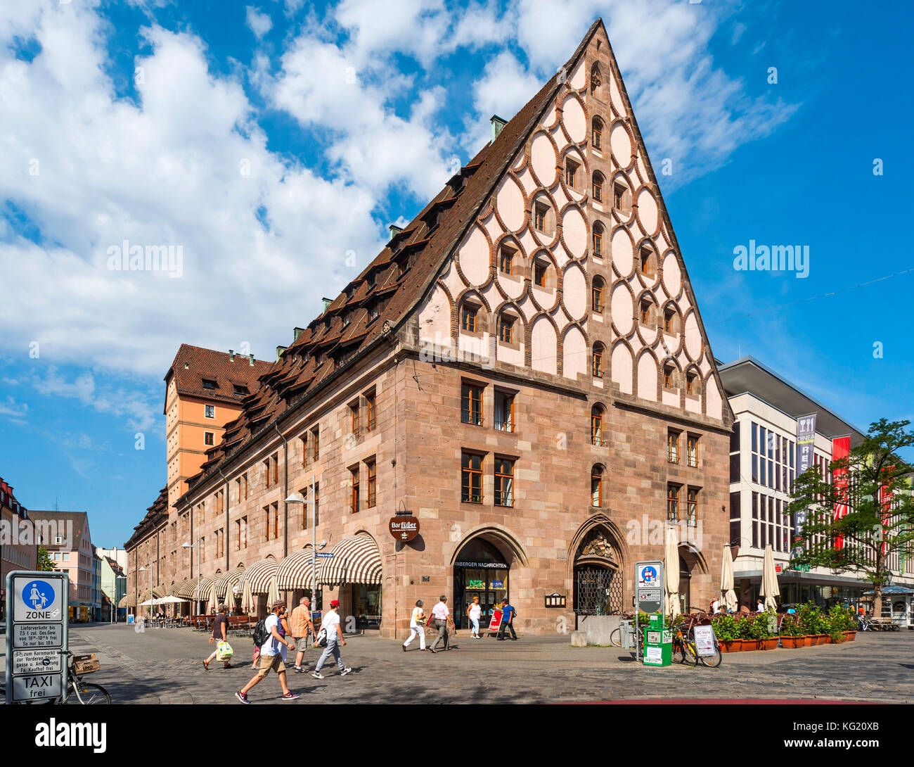 Nuremberg, Mittelfranken, Bayern, Alemania : Mauthalle Foto de stock