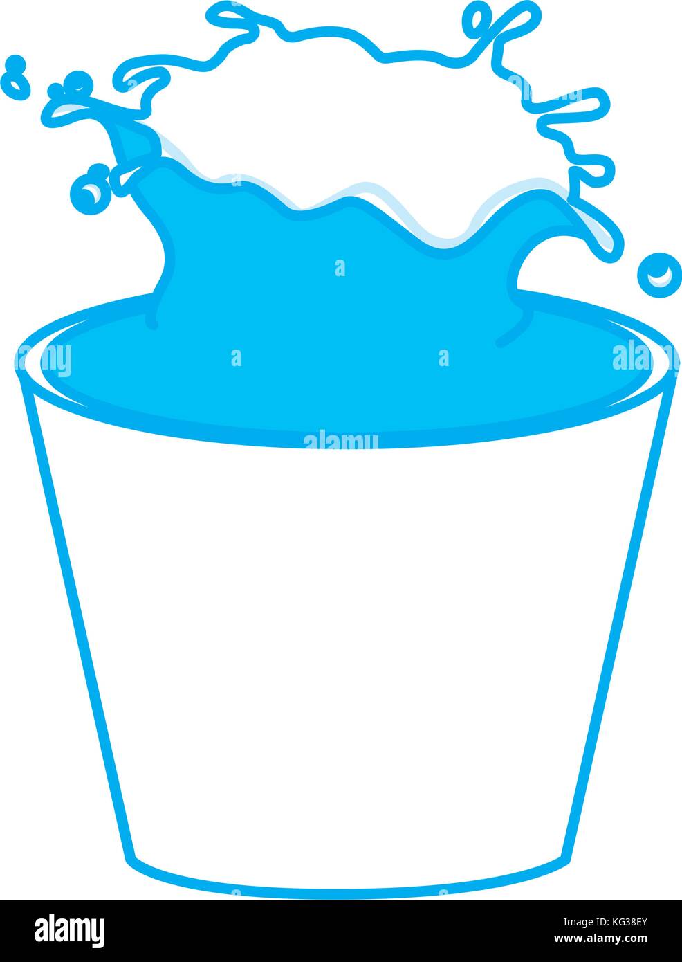 Balde Con Agua Ilustracion Del Vector Imagen 164800355 Alamy