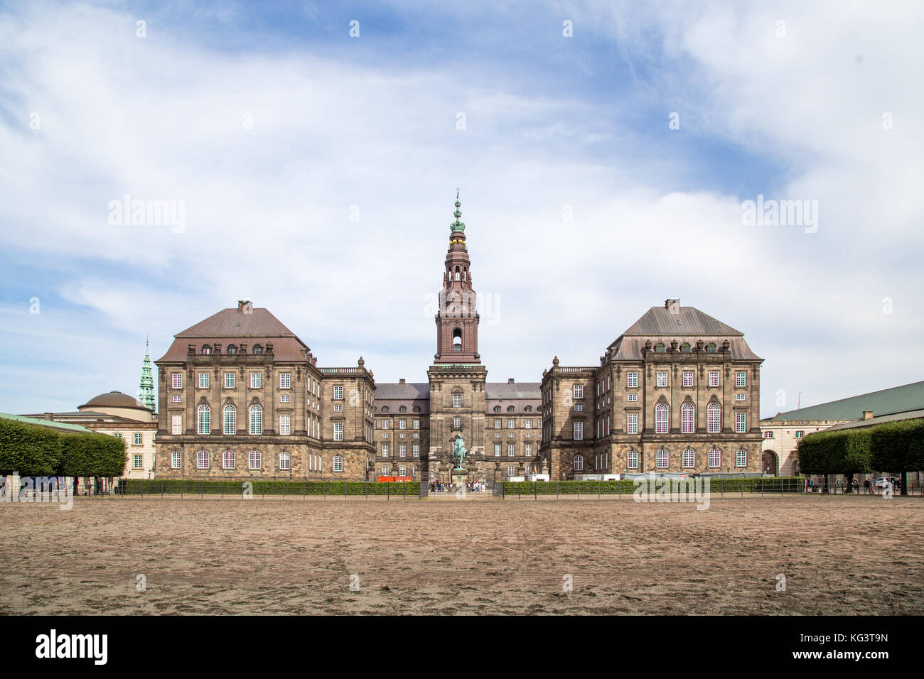 Palacio de Christiansborg en Copenhague, Dinamarca Foto de stock