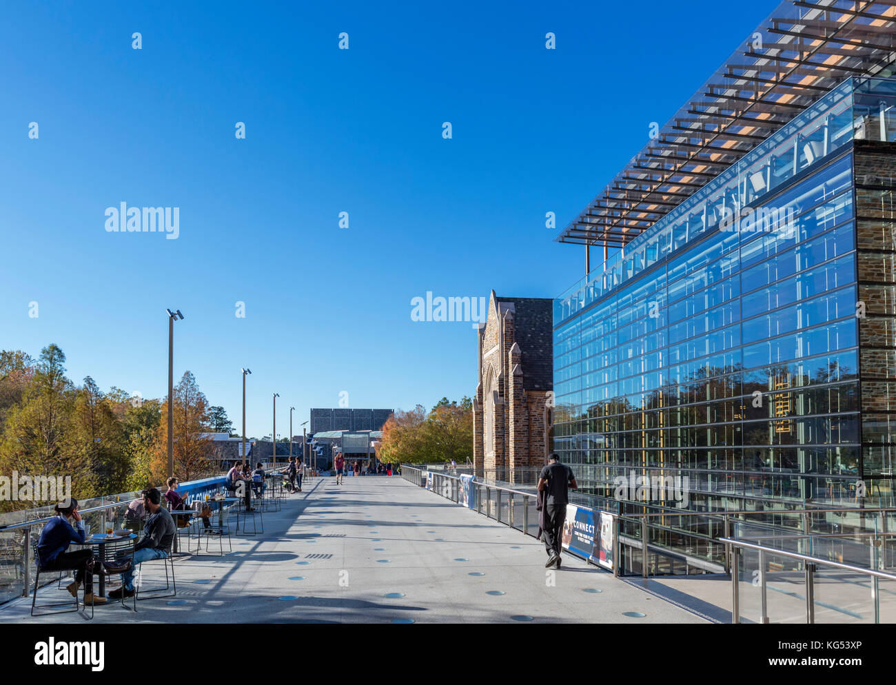 El Centro Brodhead en la Universidad Duke, en Durham, Carolina del Norte, EE.UU. Foto de stock