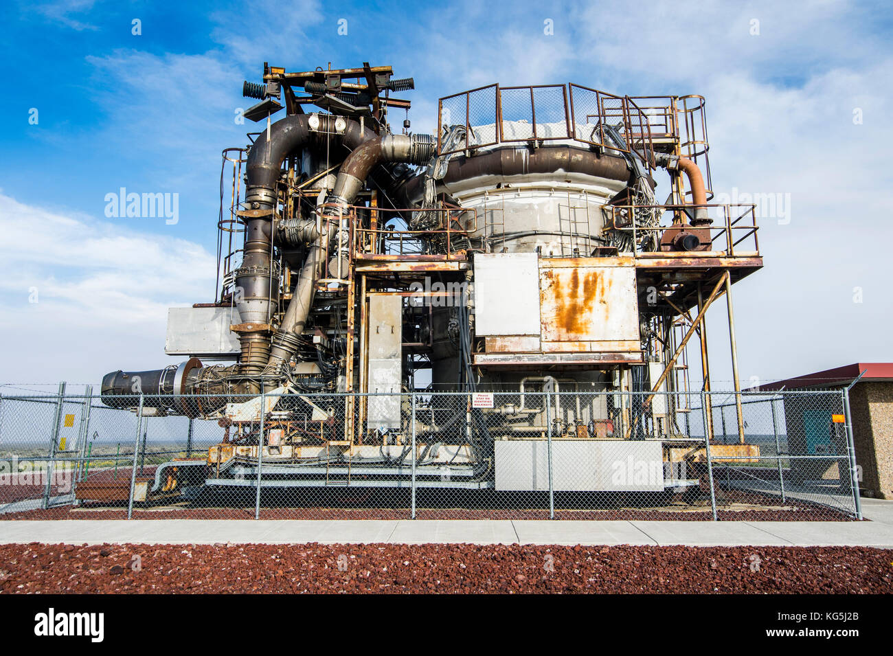 Experimental Breeder Reactor I (EBR-I) la primera central nuclear generadora de electricidad del mundo, Arco, Idaho, EE.UU Foto de stock