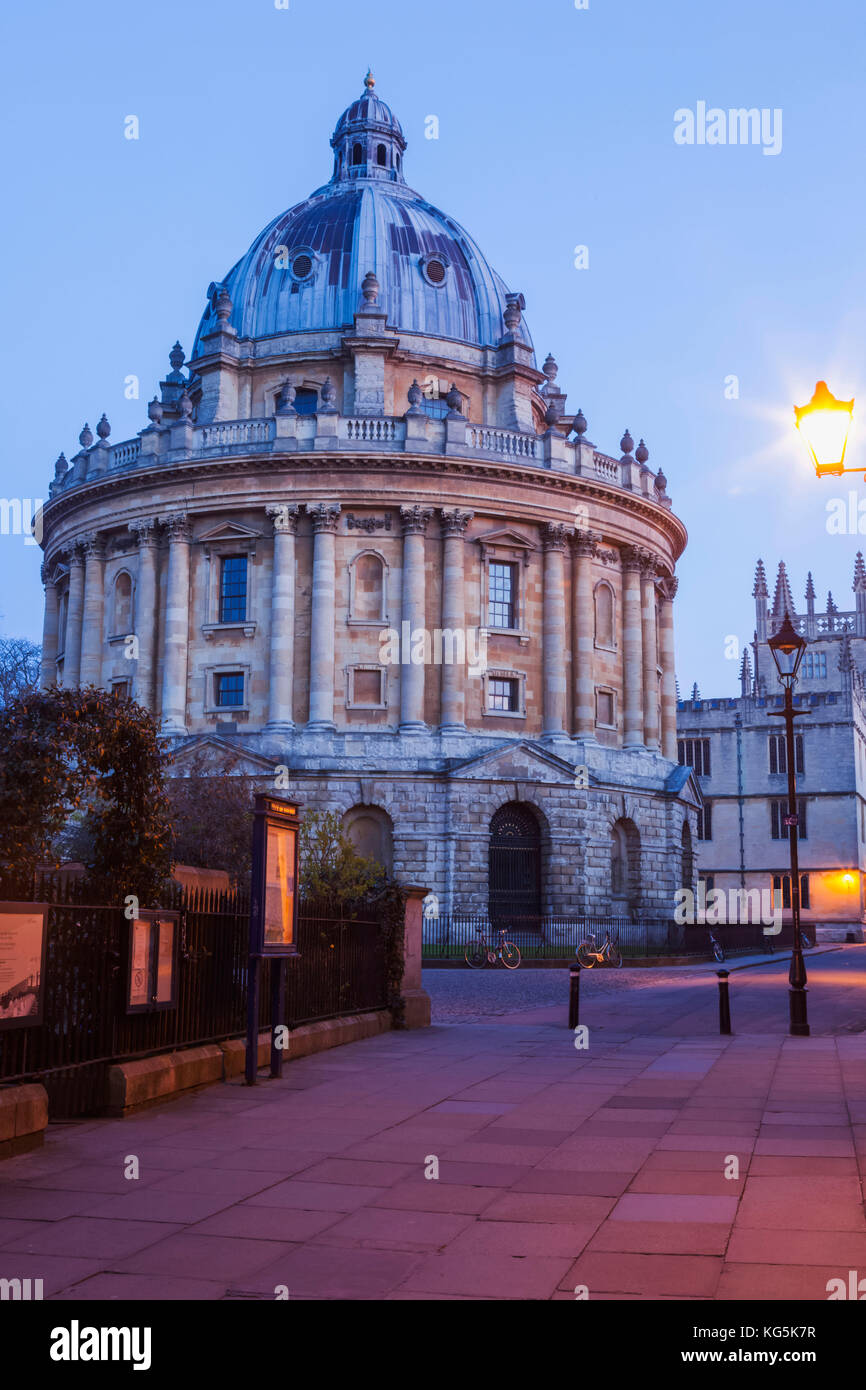 Inglaterra, Oxford, Oxford, la universidad de Oxford, Bodleian Library, cámara radcliiffe Foto de stock