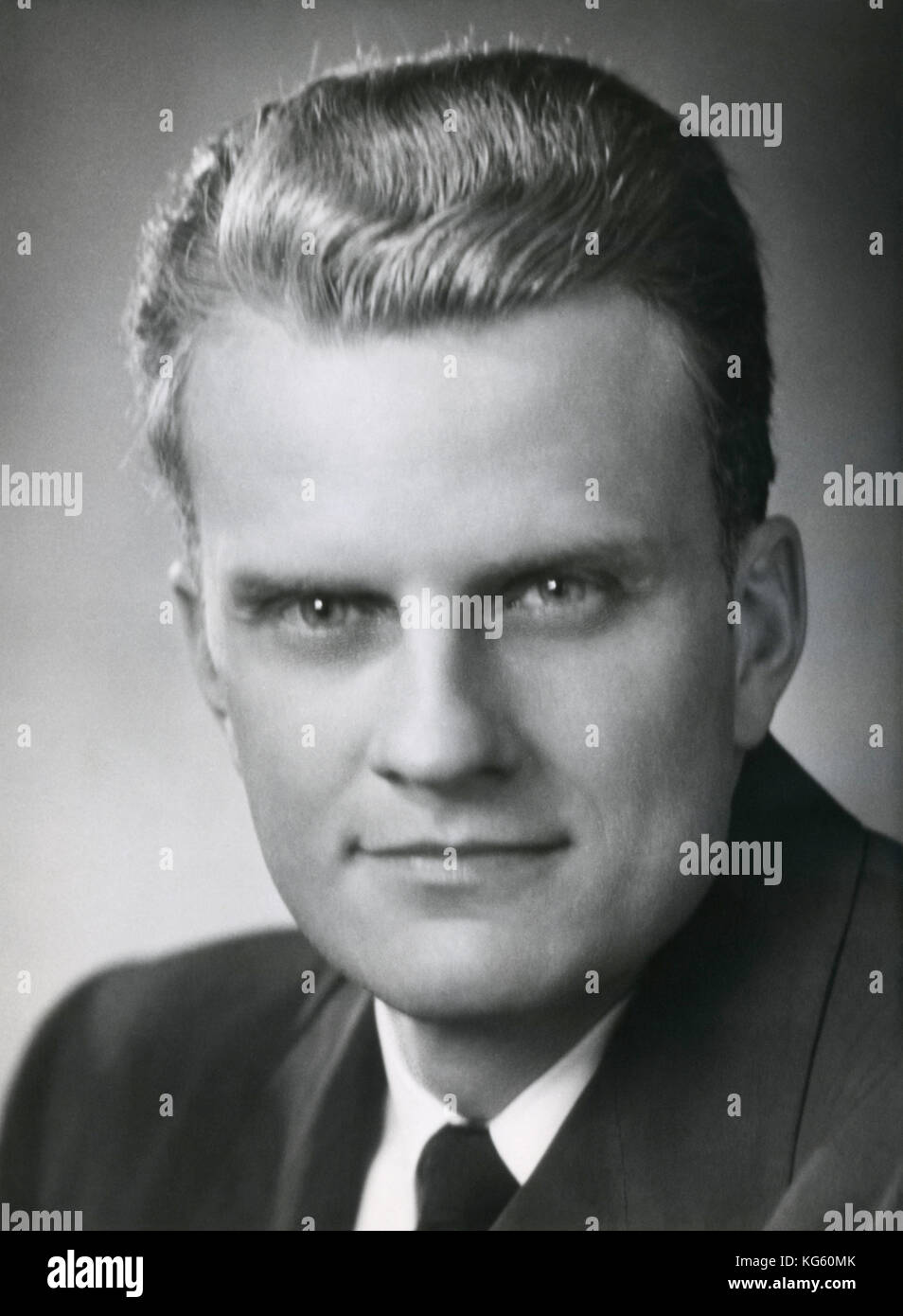 Evangelista estadounidense Billy Graham, c1954. Foto de stock