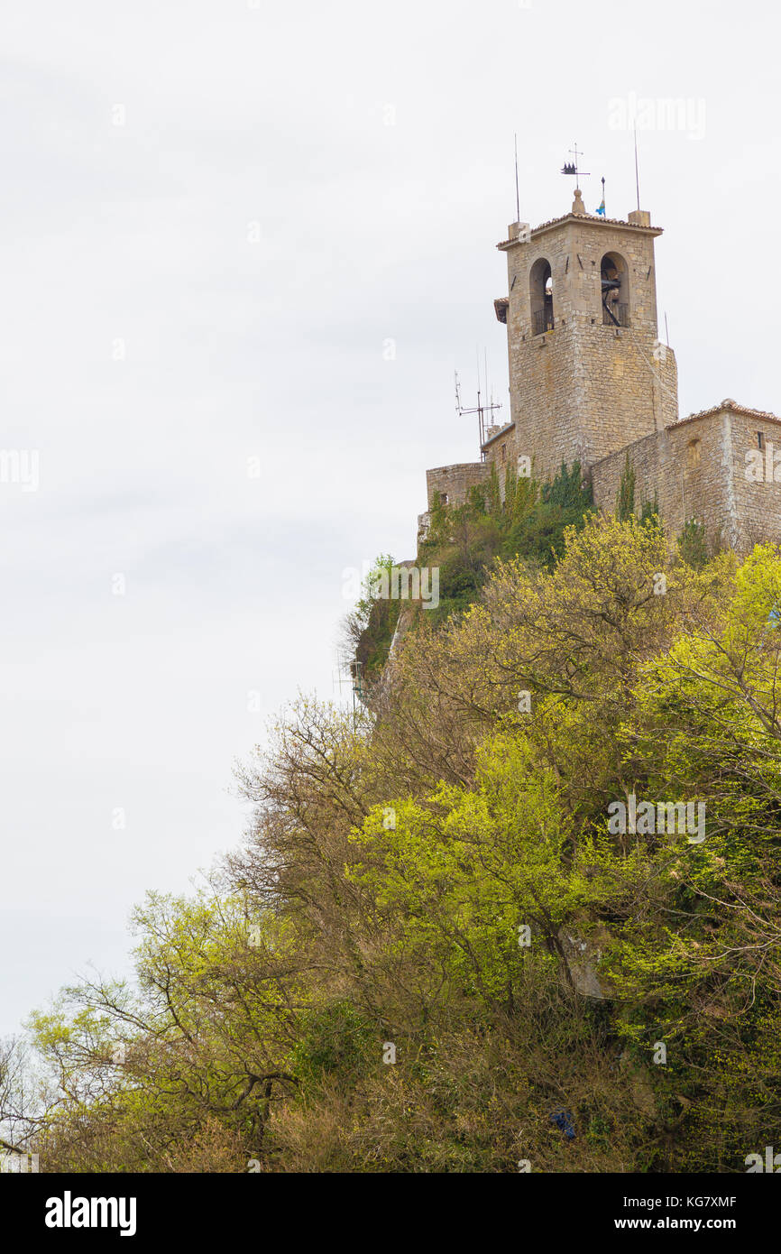Torre guaita o la primera torre.san marino.La República de San Marino