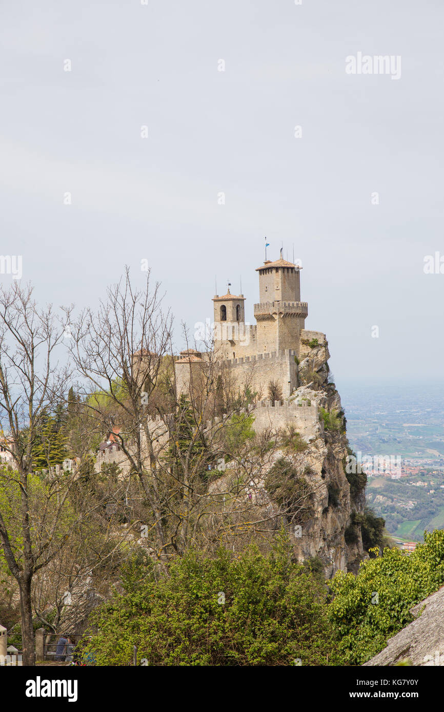 Torre guaita o la primera torre.san marino.La República de San Marino