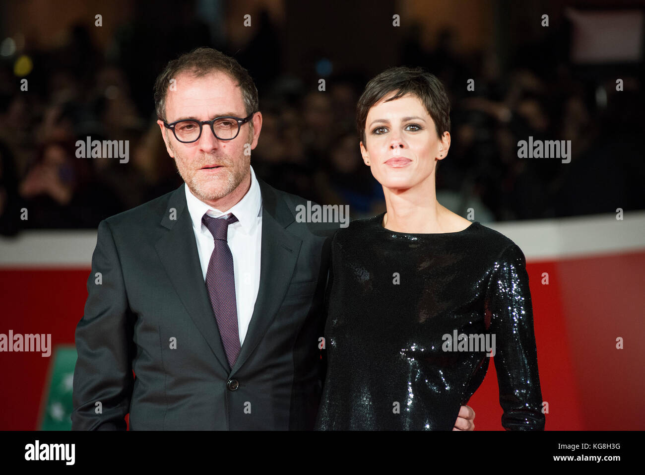 Alfombra Roja del lugar con todo el elenco durante la 12Roma Film Fest Foto de stock