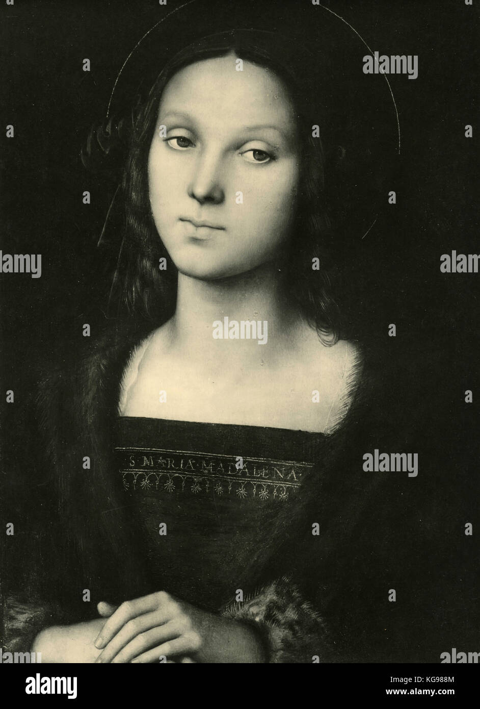 Santa María Magdalena, la pintura del Perugino Foto de stock