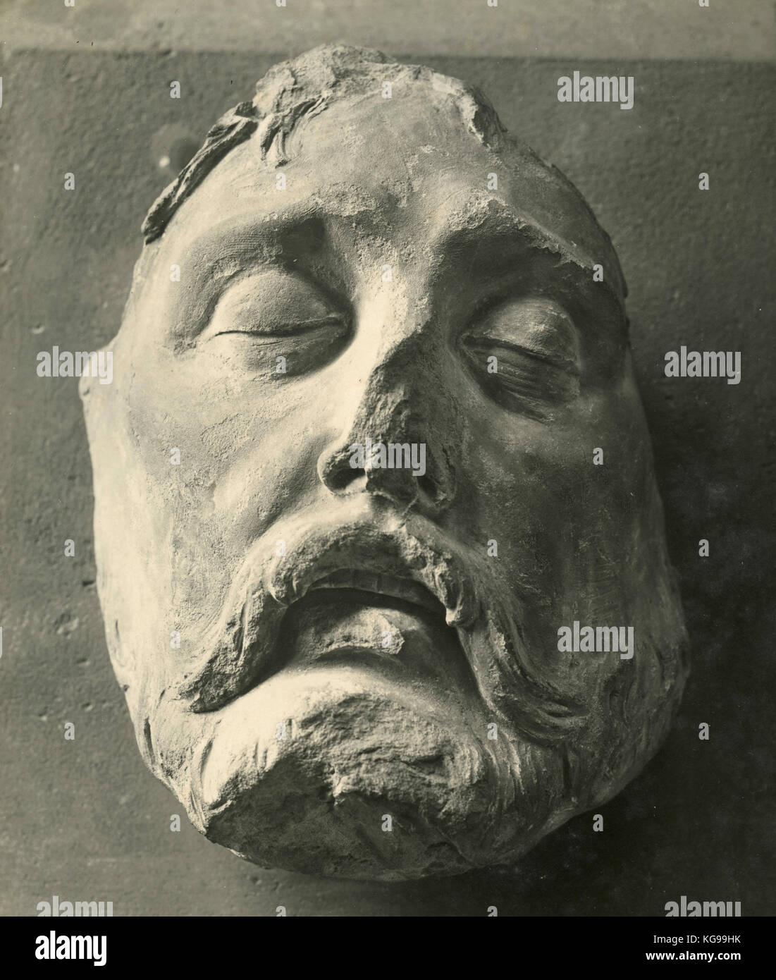 Máscara de Enrique II, rey de Francia, por Francois Clouet Foto de stock