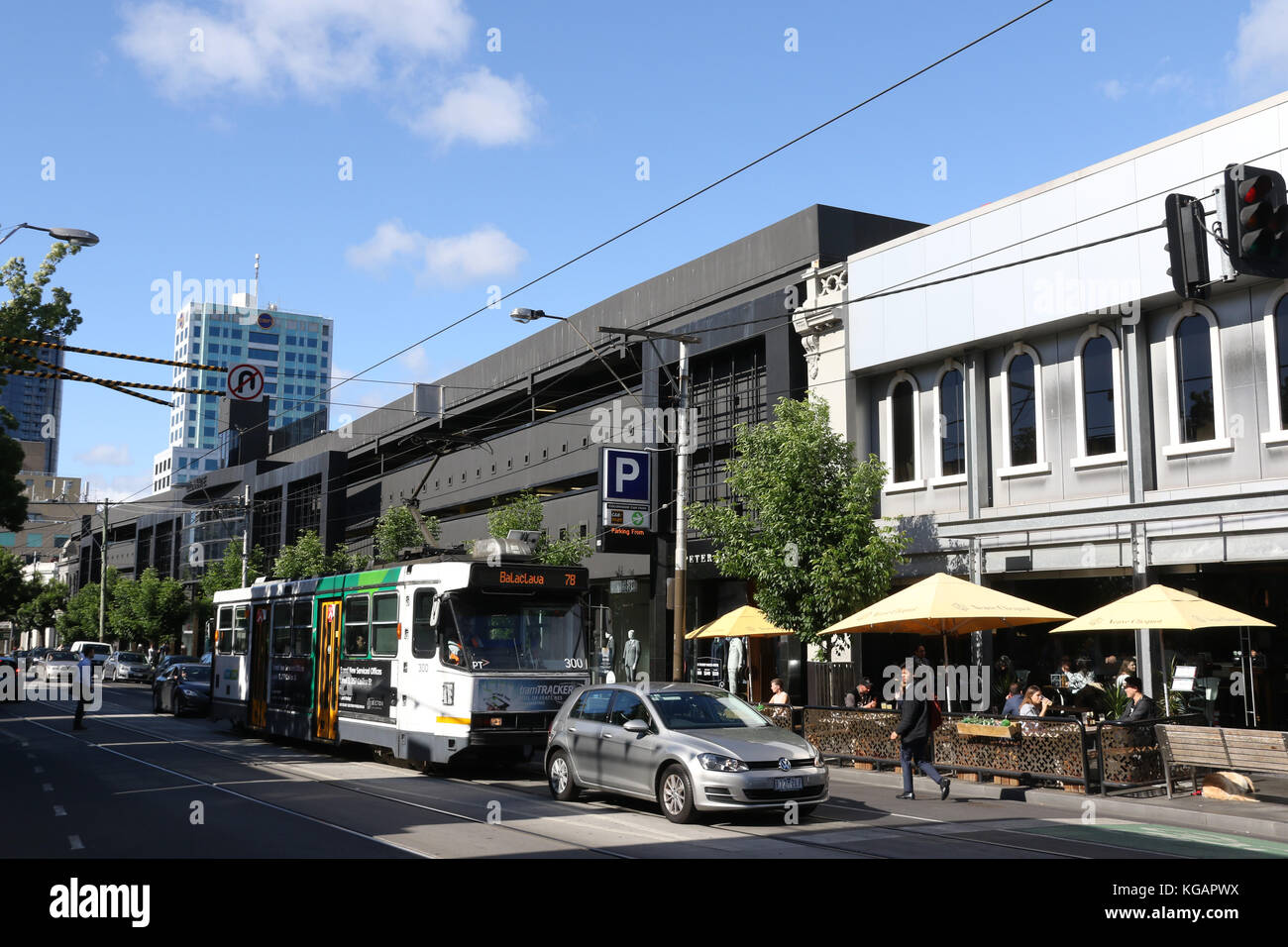 Chapel Street, South Yarra, Melbourne, Victoria, Australia. Foto de stock
