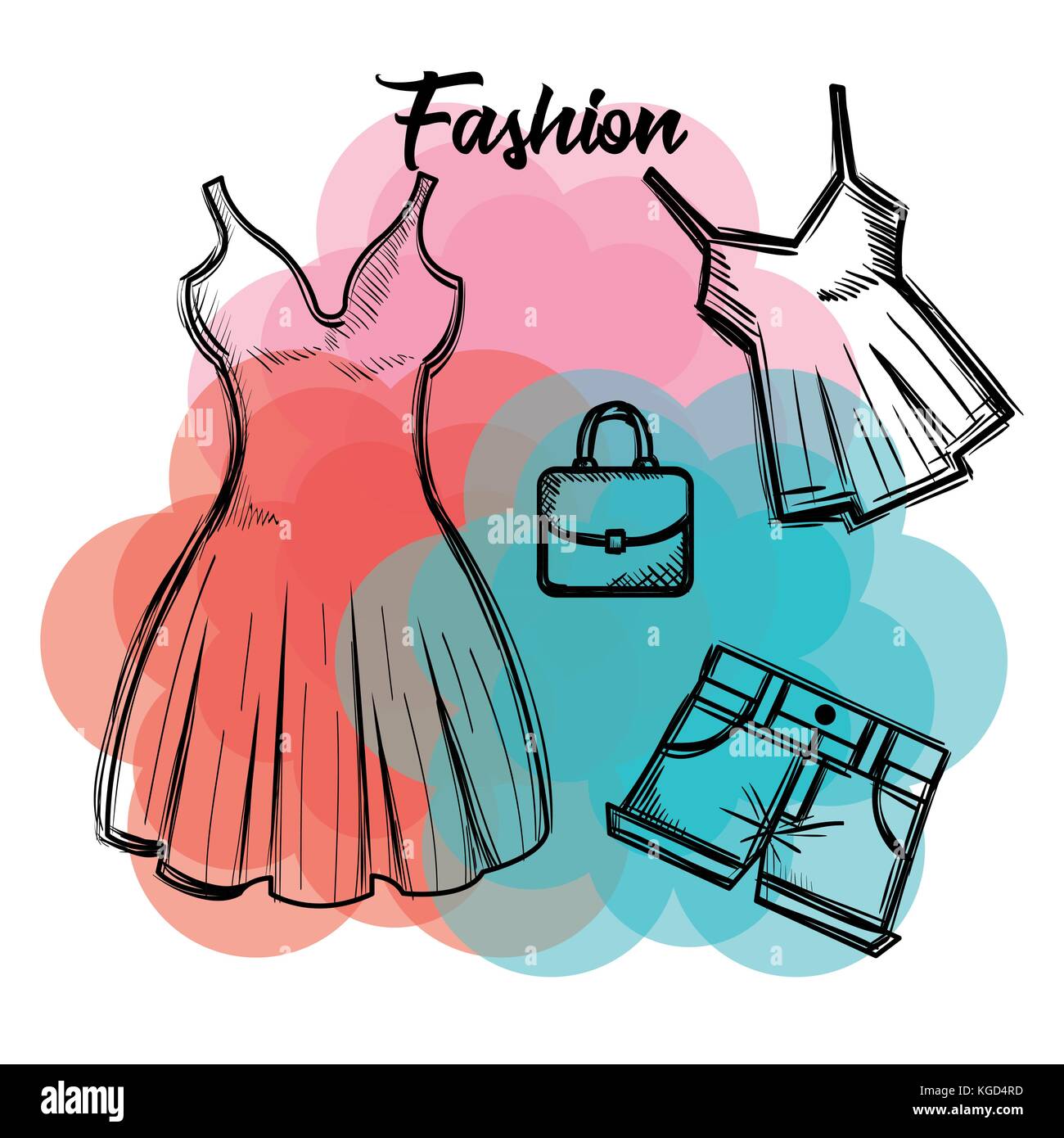 Icono de ropa de moda femenina Imagen Vector de stock - Alamy