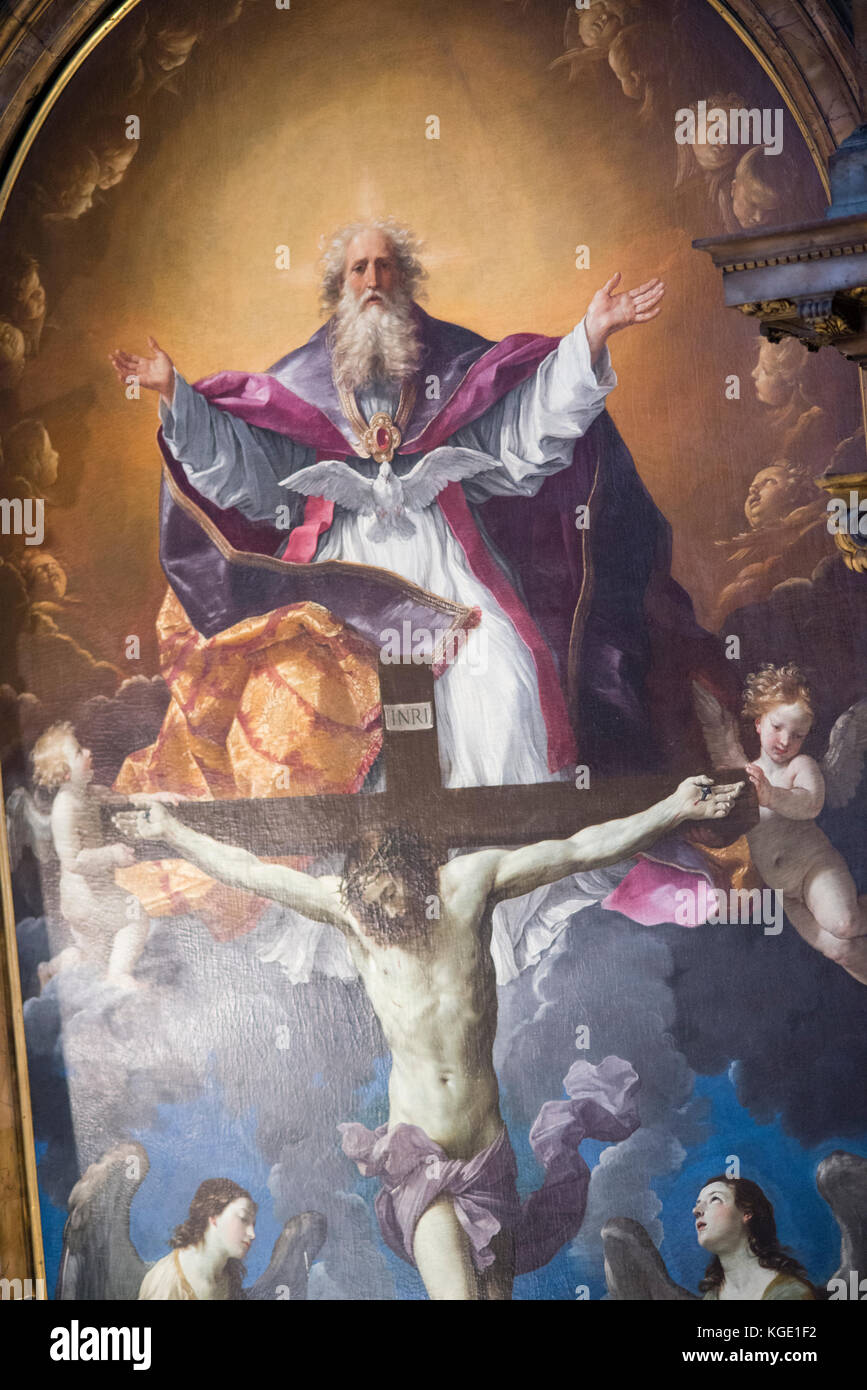 La pintura de la Santísima Trinidad, en la Iglesia de Roma, la iglesia de la  Trinidad de los peregrinos Fotografía de stock - Alamy