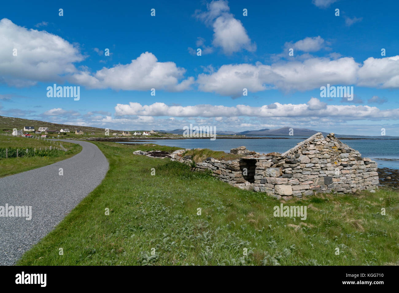 La Hebridean Island de Berneray Foto de stock