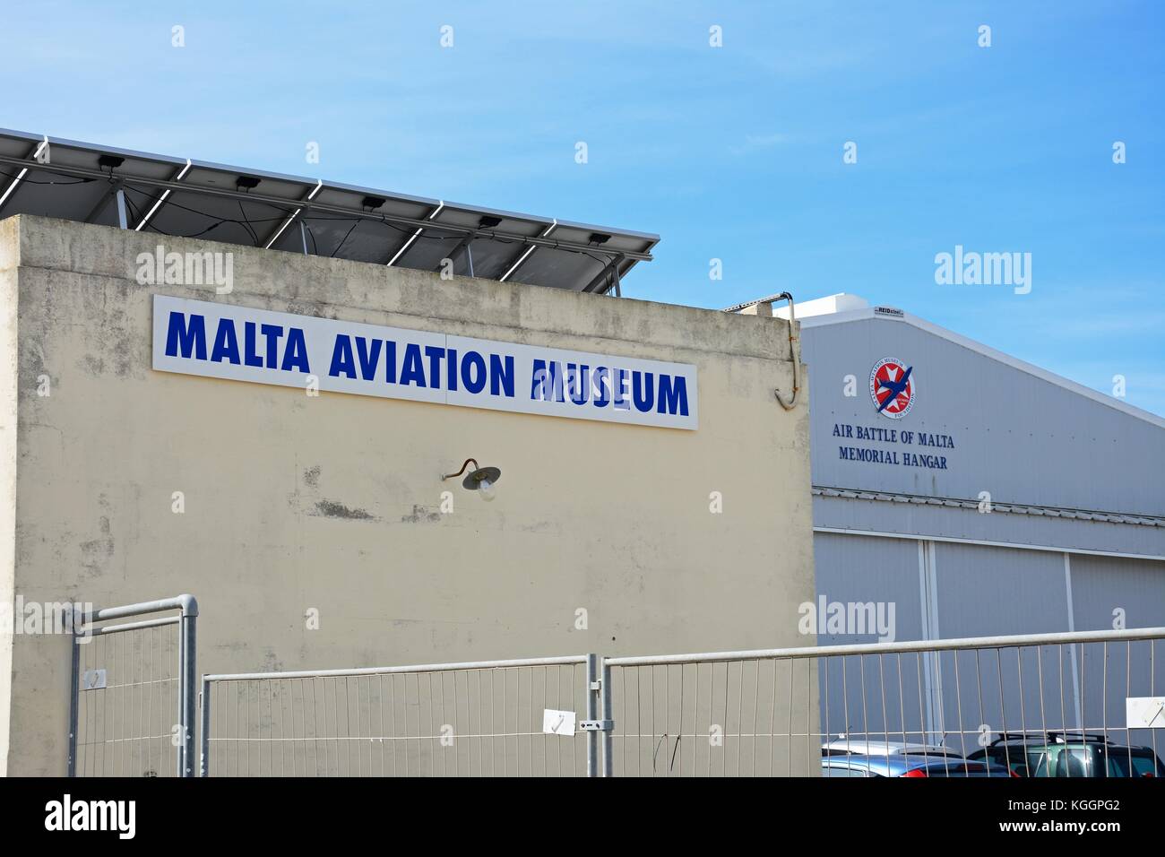Edificios del Museo de Aviación de Malta, Attard, Malta, Europa. Foto de stock