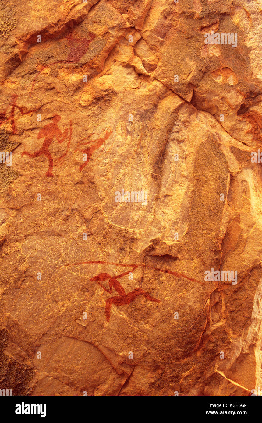 Arte rupestre aborigen de mano libre, región de Kimberley del Norte, Australia Occidental, Australia Foto de stock
