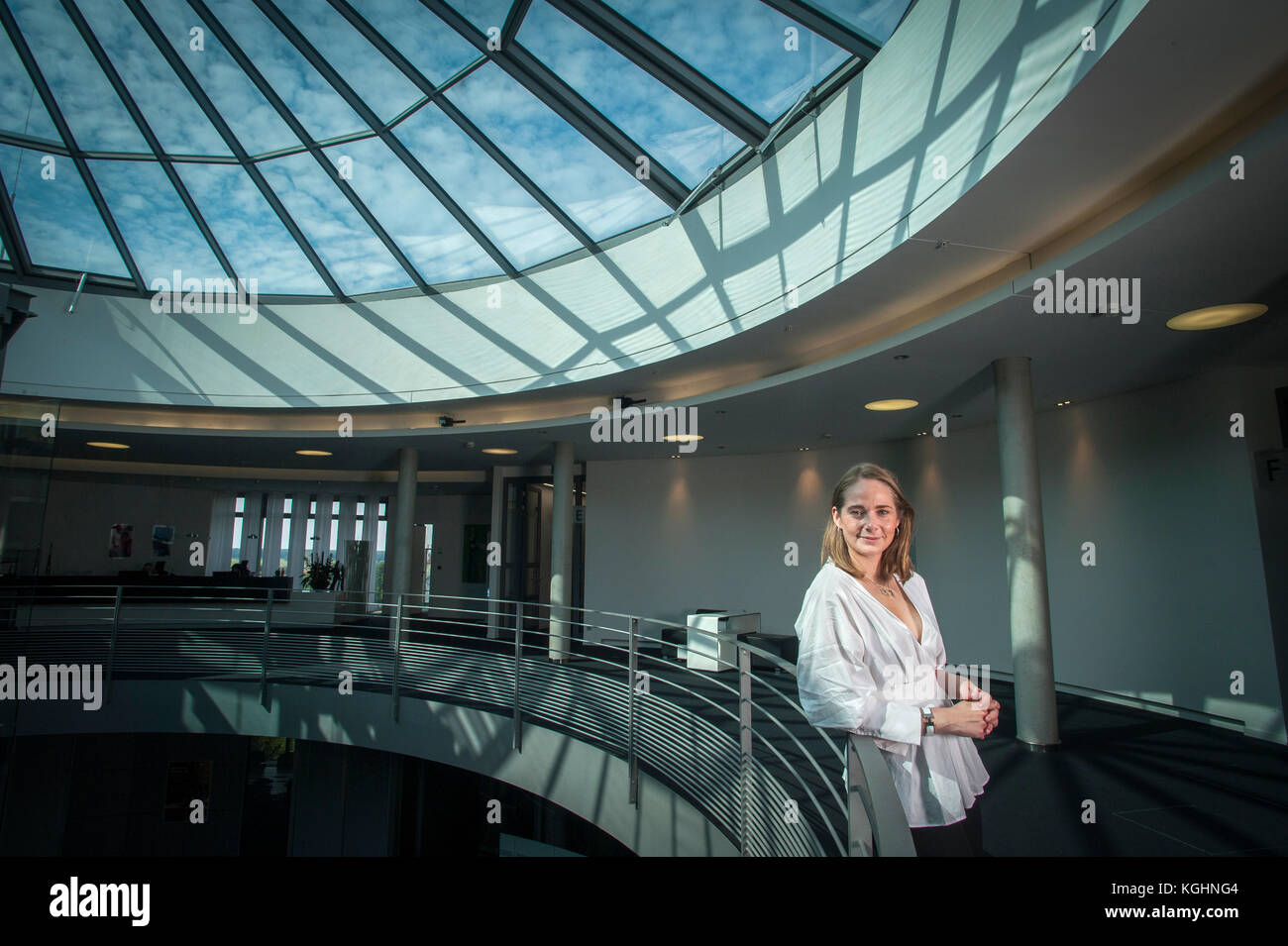 Anne Mette Høyer jefe de relaciones de negocios para SAP. Fotografiado en sus oficinas en Walldorf, Baden-Württemberg, Alemania. Foto de stock