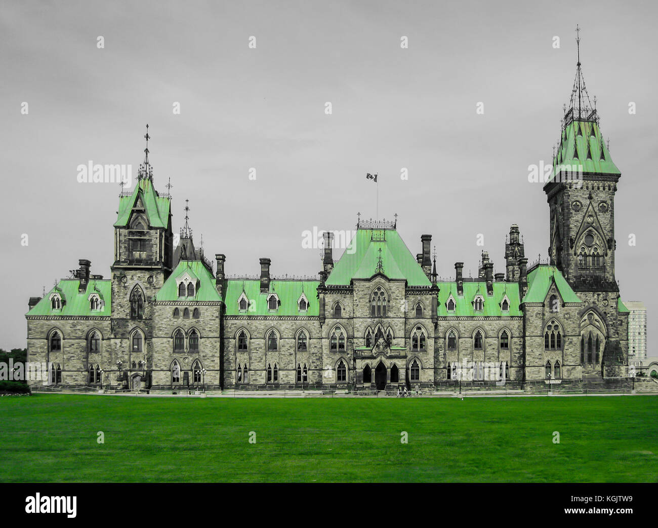 El edificio departamental oriental (east) Bloque de Parliament Hill en Ottawa, Ontario, Canadá Foto de stock