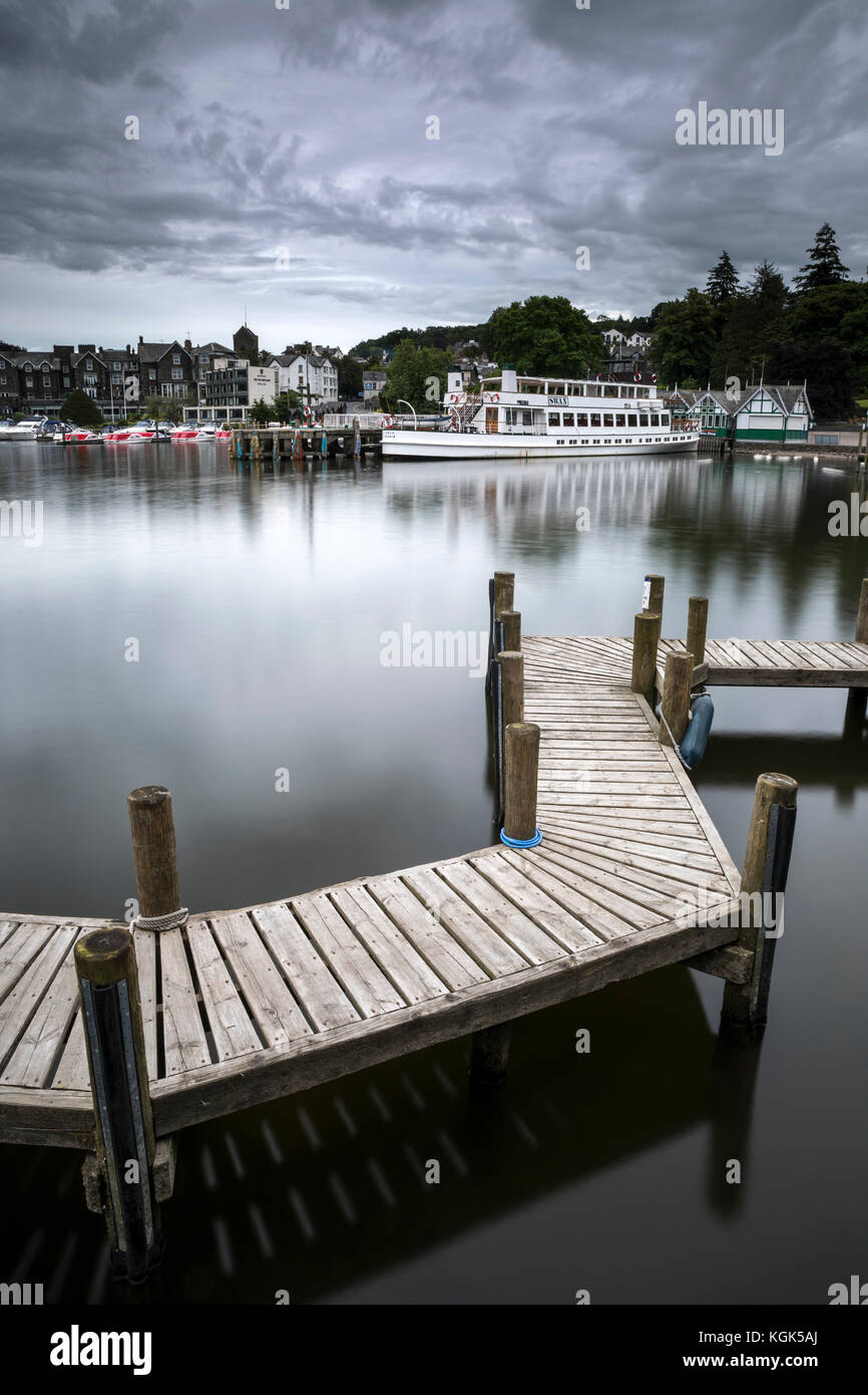 Bowness en Windermere; Lake District; Reino Unido Foto de stock