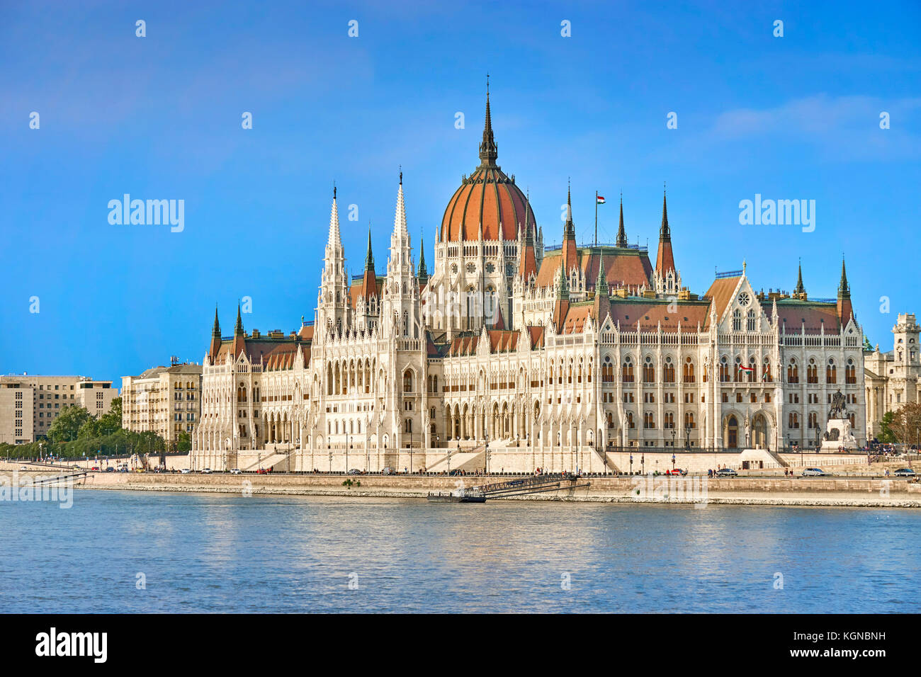 Budapest - El edificio del Parlamento, Hungría Foto de stock
