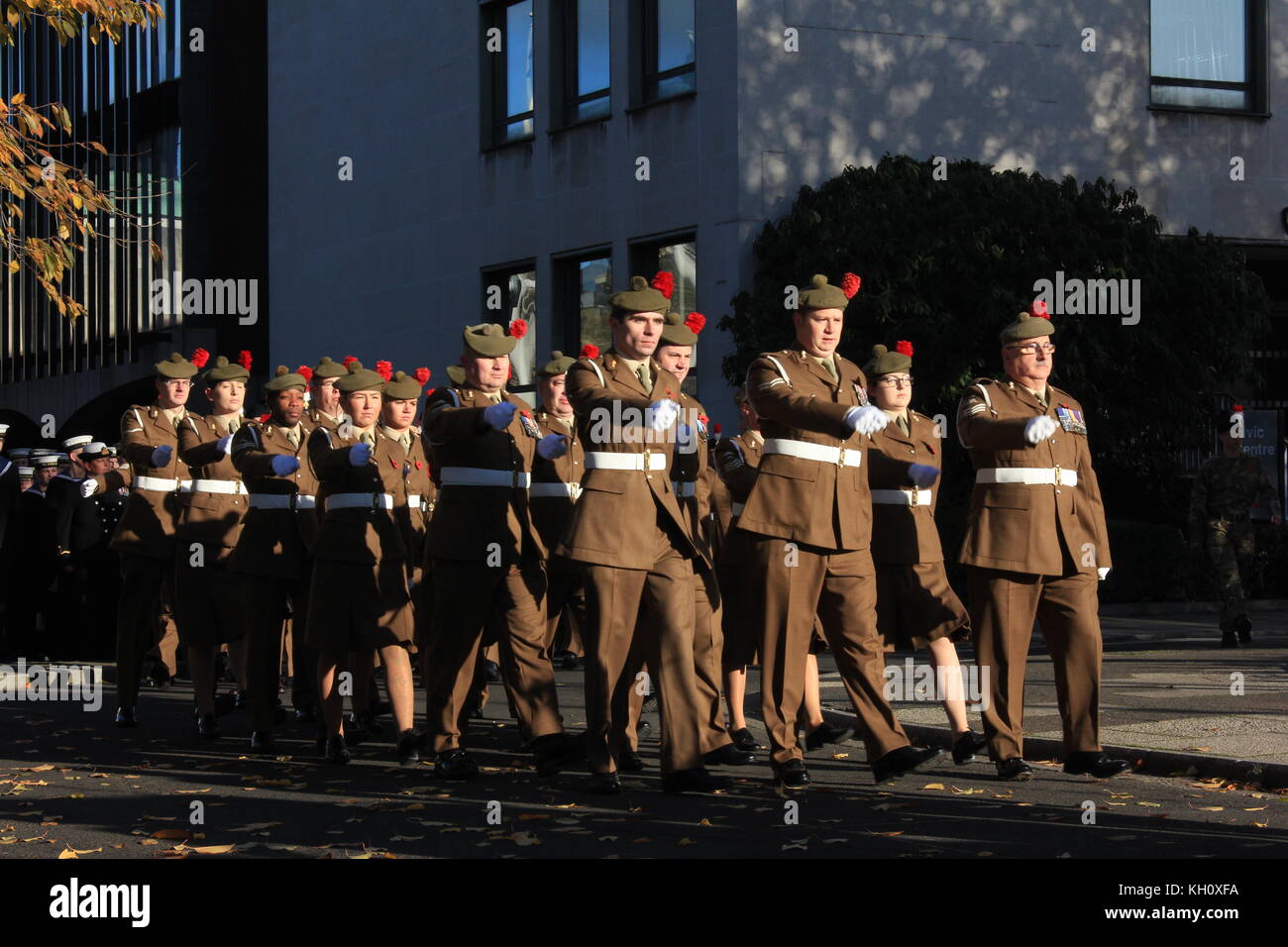 Newcastle Reino Unido 12 Nov 2017 Los Veteranos Soldados