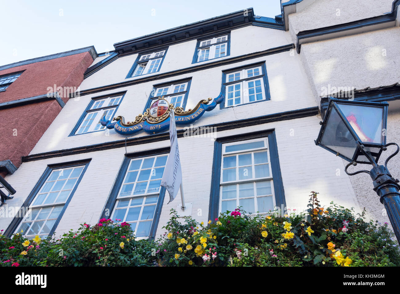 Siglo xvii el famoso Royal Navy Pub voluntarios, King Street, Ciudad Vieja, Bristol, Inglaterra, Reino Unido Foto de stock
