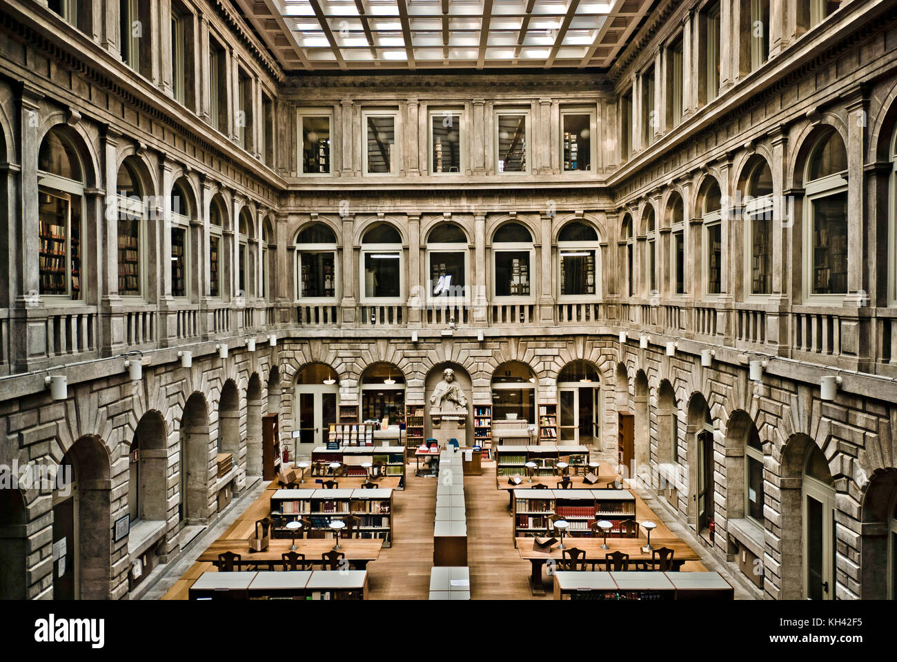 Biblioteca Nacional de San Marcos interior Foto de stock