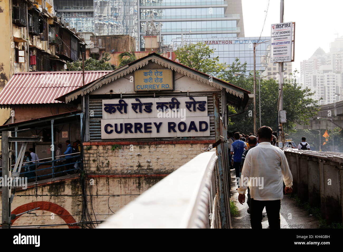 Curry Road railway station, Bombay, Maharashtra, India, Asia Fotografía