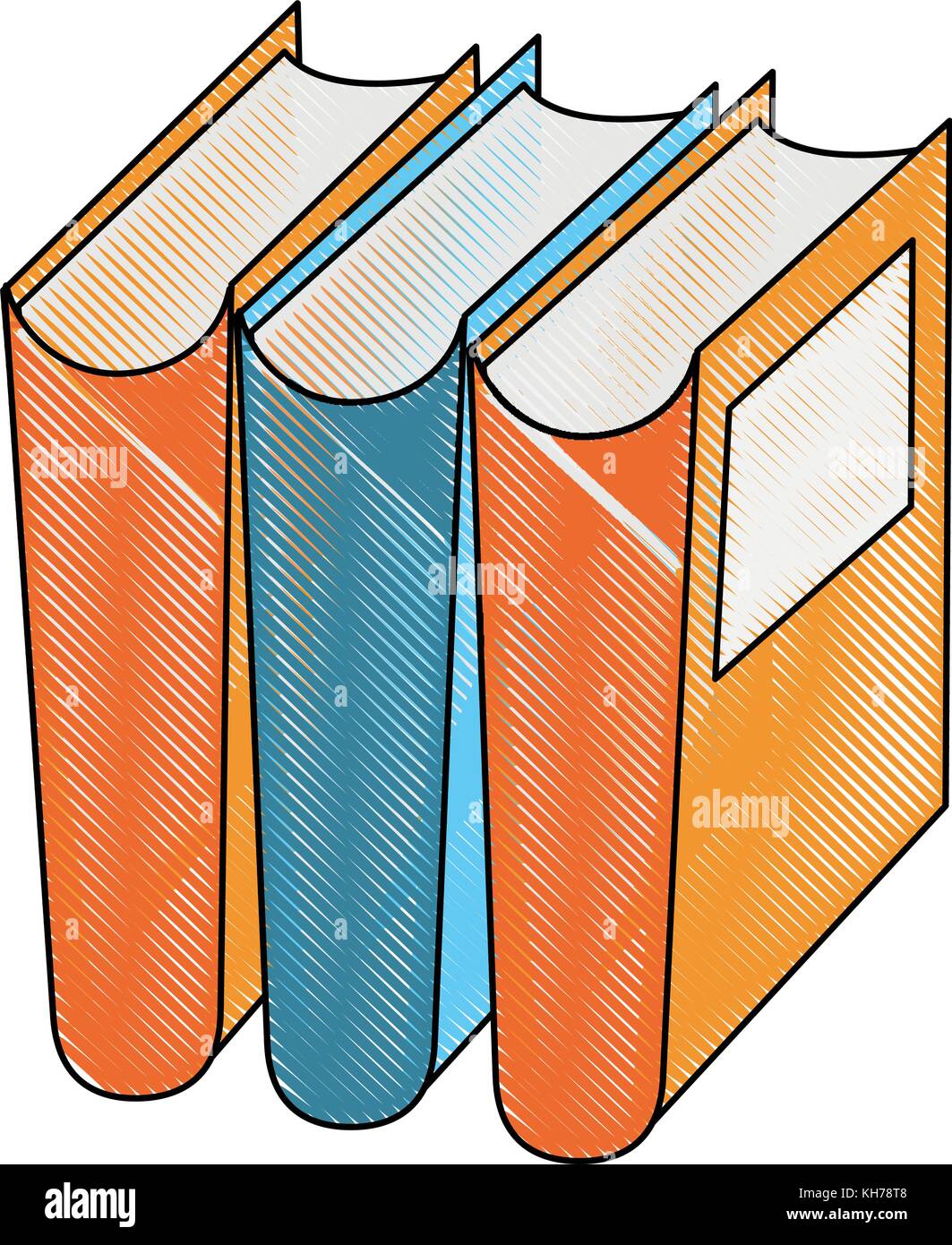 Libros y educación Ilustración del Vector