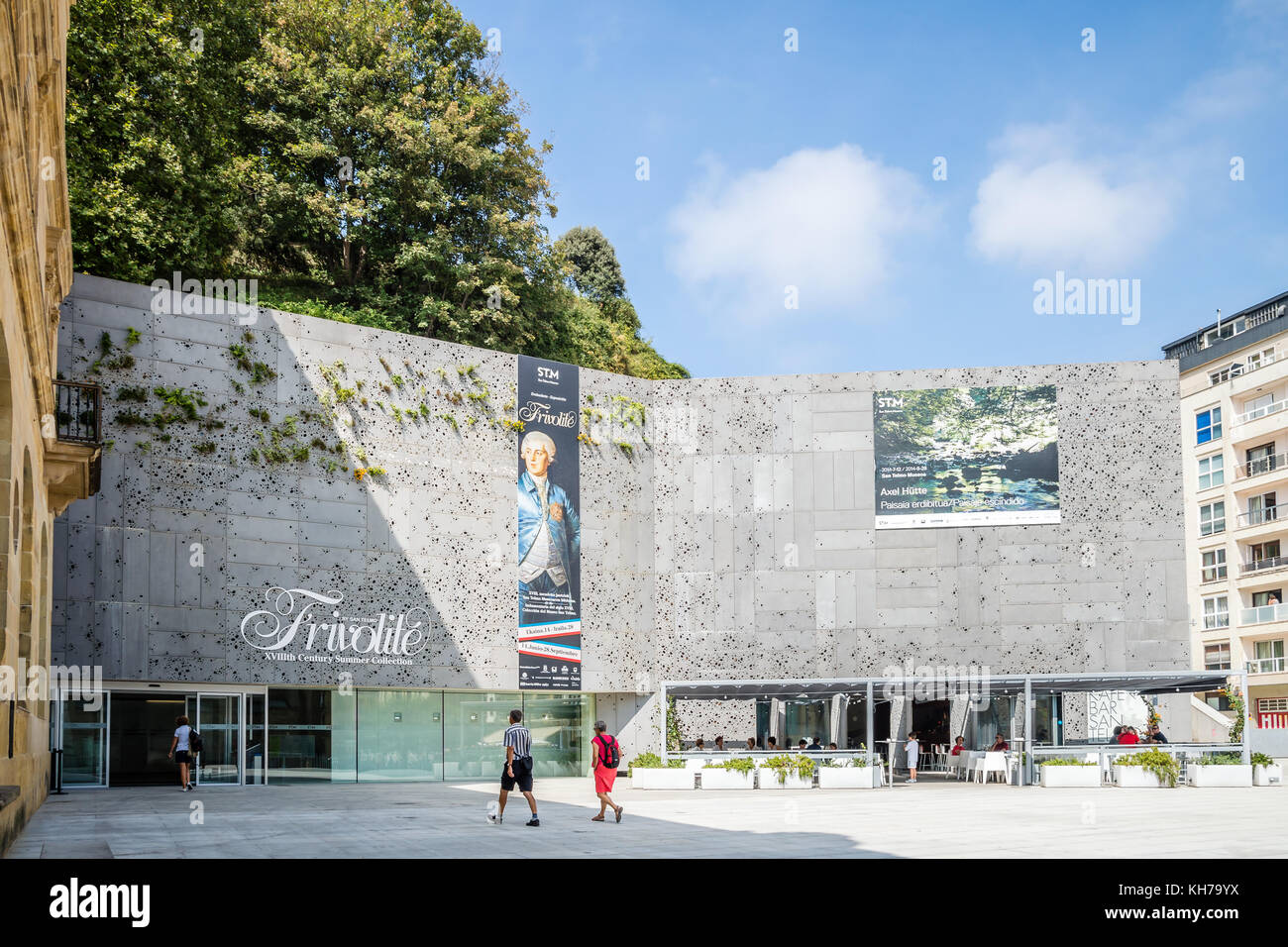 Vista exterior del Museo de San Telmo en San Sebastián. Foto de stock