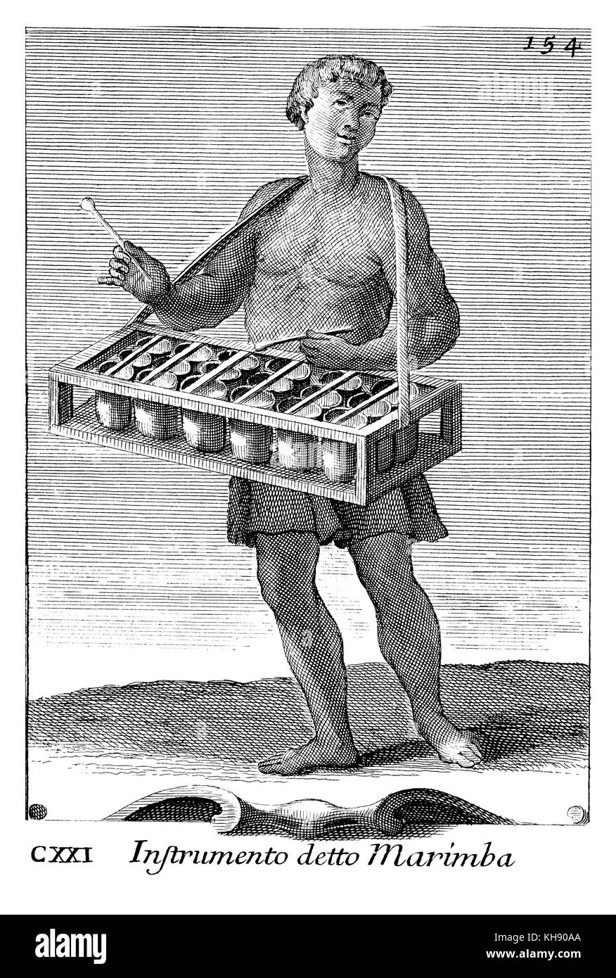 Instrumento detto Marimba marimba, xilófono instrumento portátil de