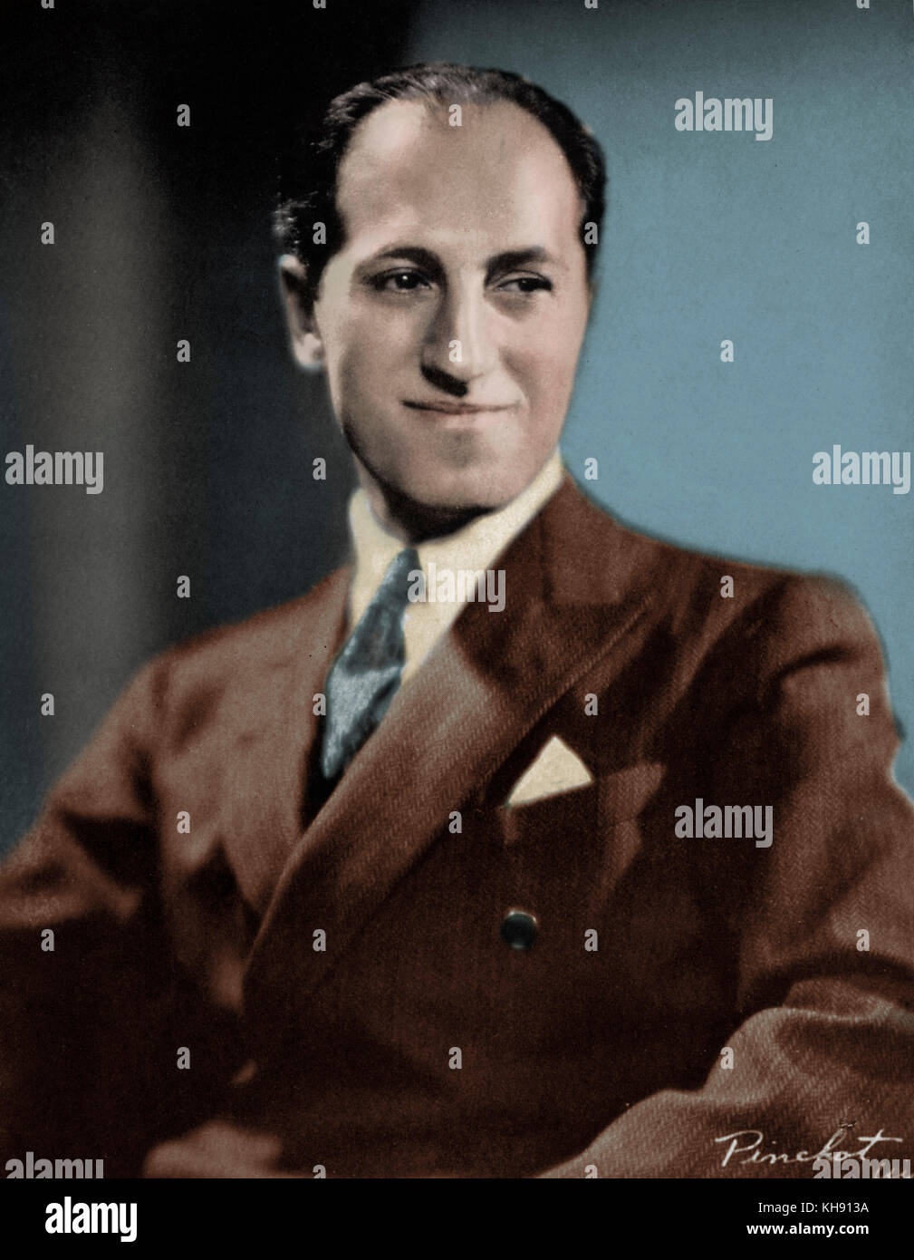 George Gershwin - retrato pianista y compositor norteamericano, el 26 de septiembre de 1898 - 11 de julio de 1937 Foto de stock