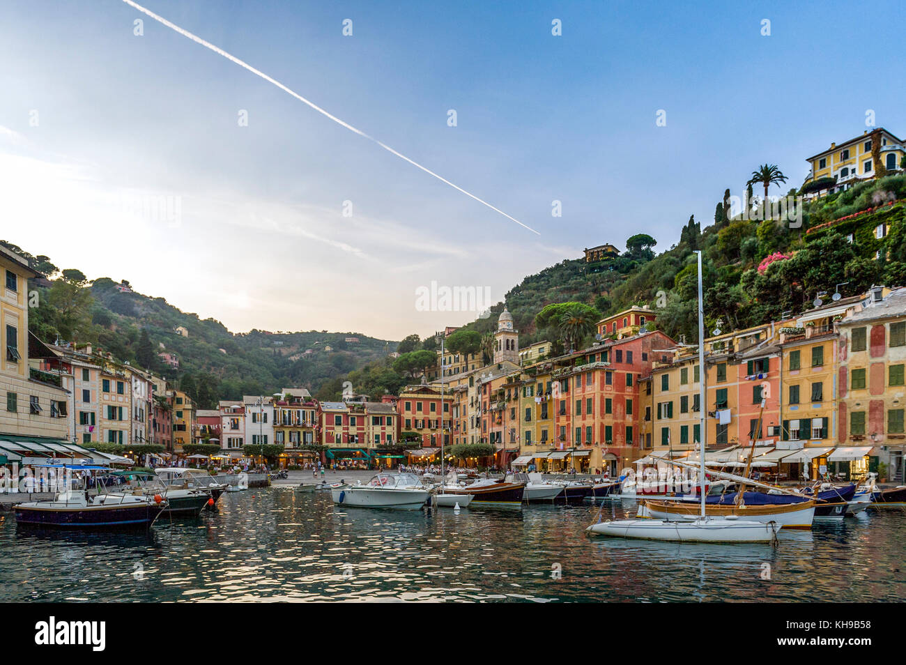 Italia Liguria. Golfo de Tigullio Riviera italiana, Portofino. Foto de stock