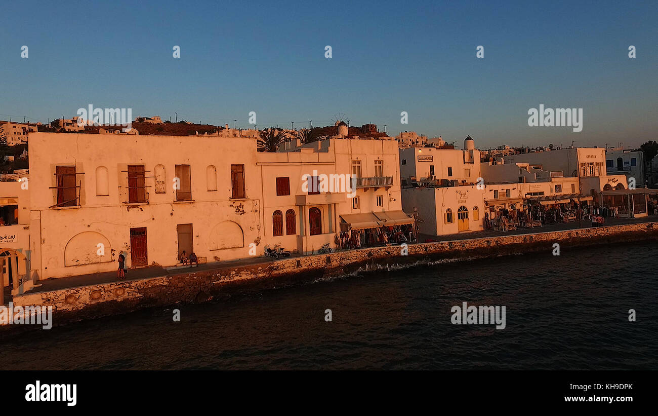 Isla griega Mykonos Santorini iglesia ciudad Fotografía de stock Alamy