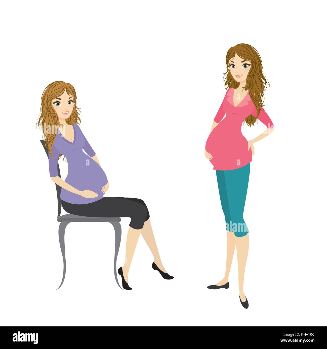 Mujeres embarazadas en caricatura fotografías e imágenes de alta resolución  - Alamy