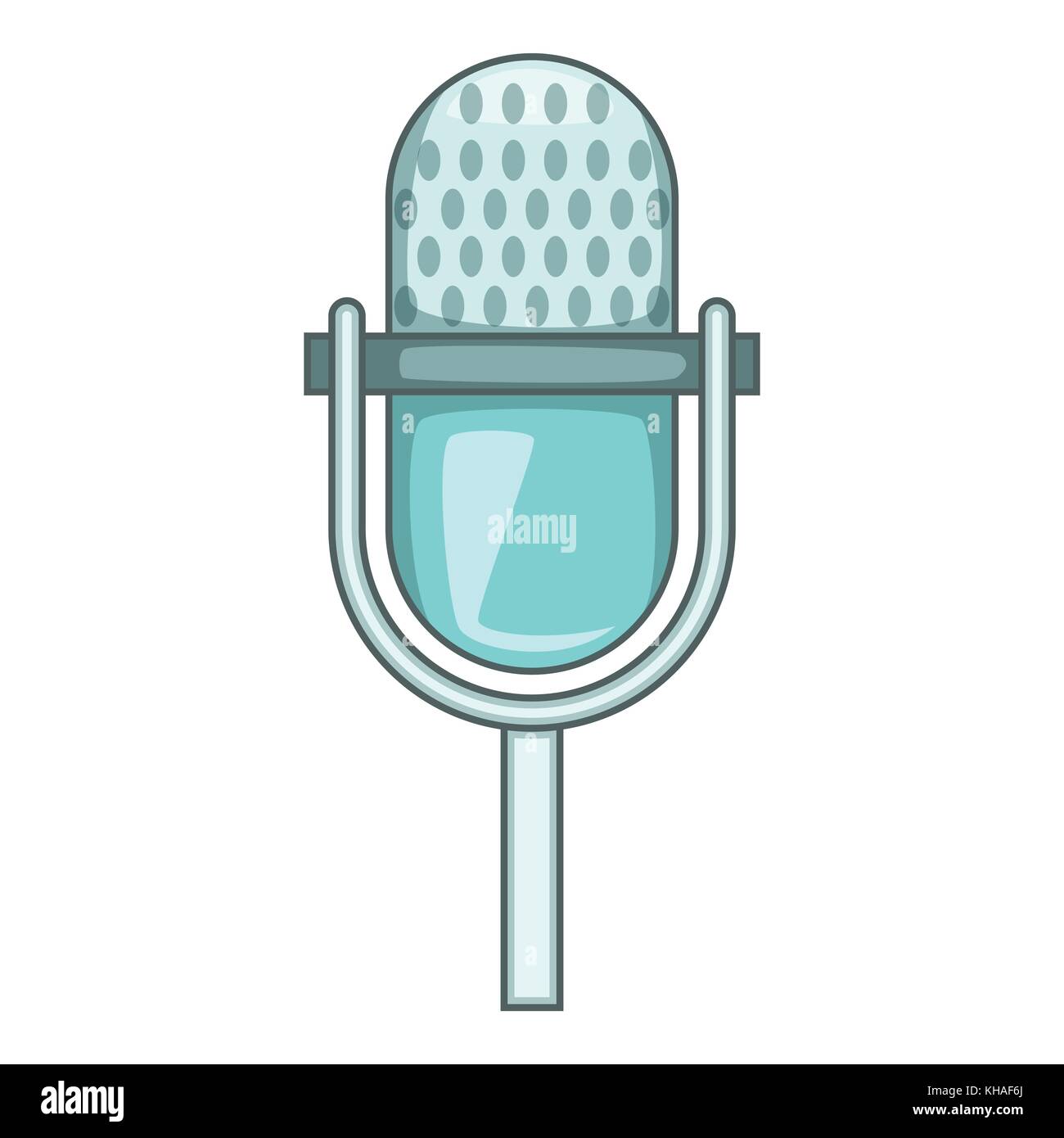 Etapa el icono del micrófono, del estilo de dibujos animados Imagen Vector  de stock - Alamy