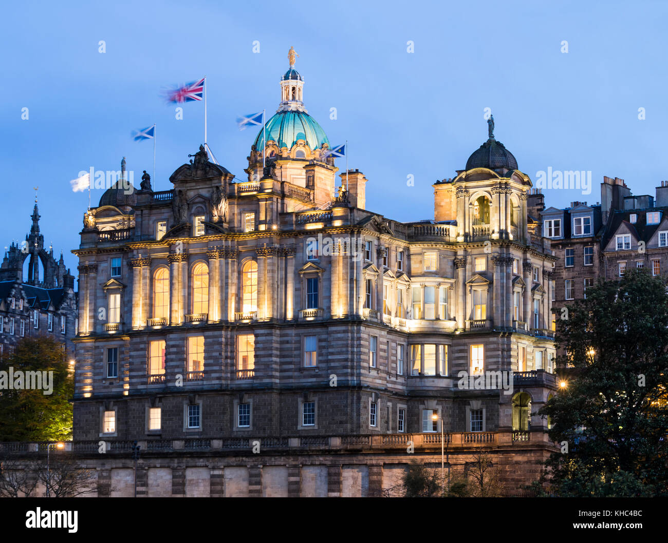 Edificio del Banco de Escocia, Edimburgo, Escocia, Reino Unido Foto de stock