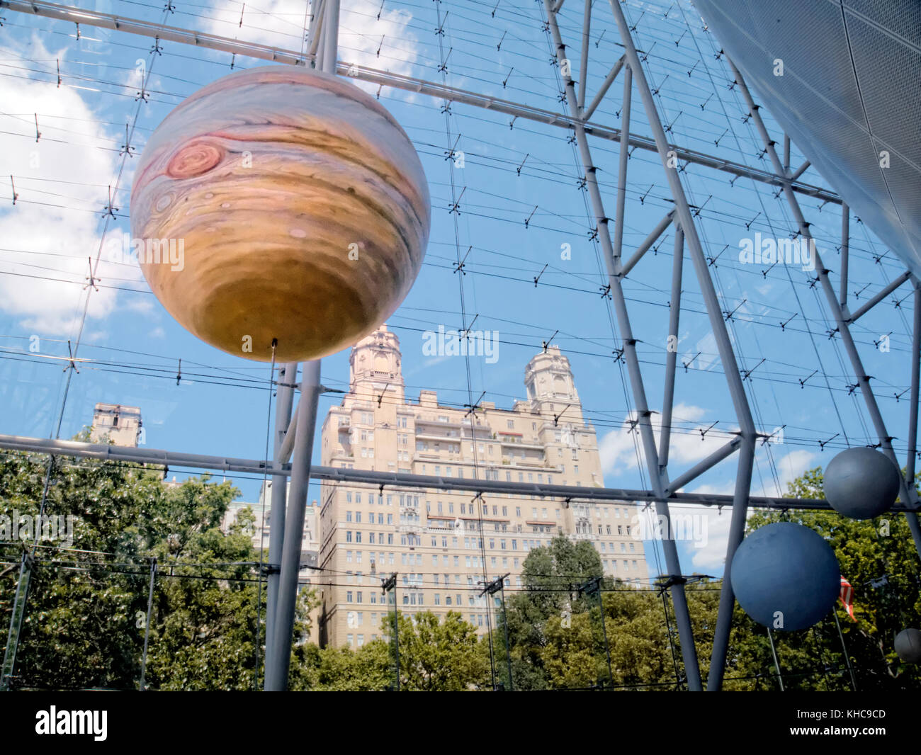Modelo de Júpiter, Hayden Planetarium Nueva York Foto de stock