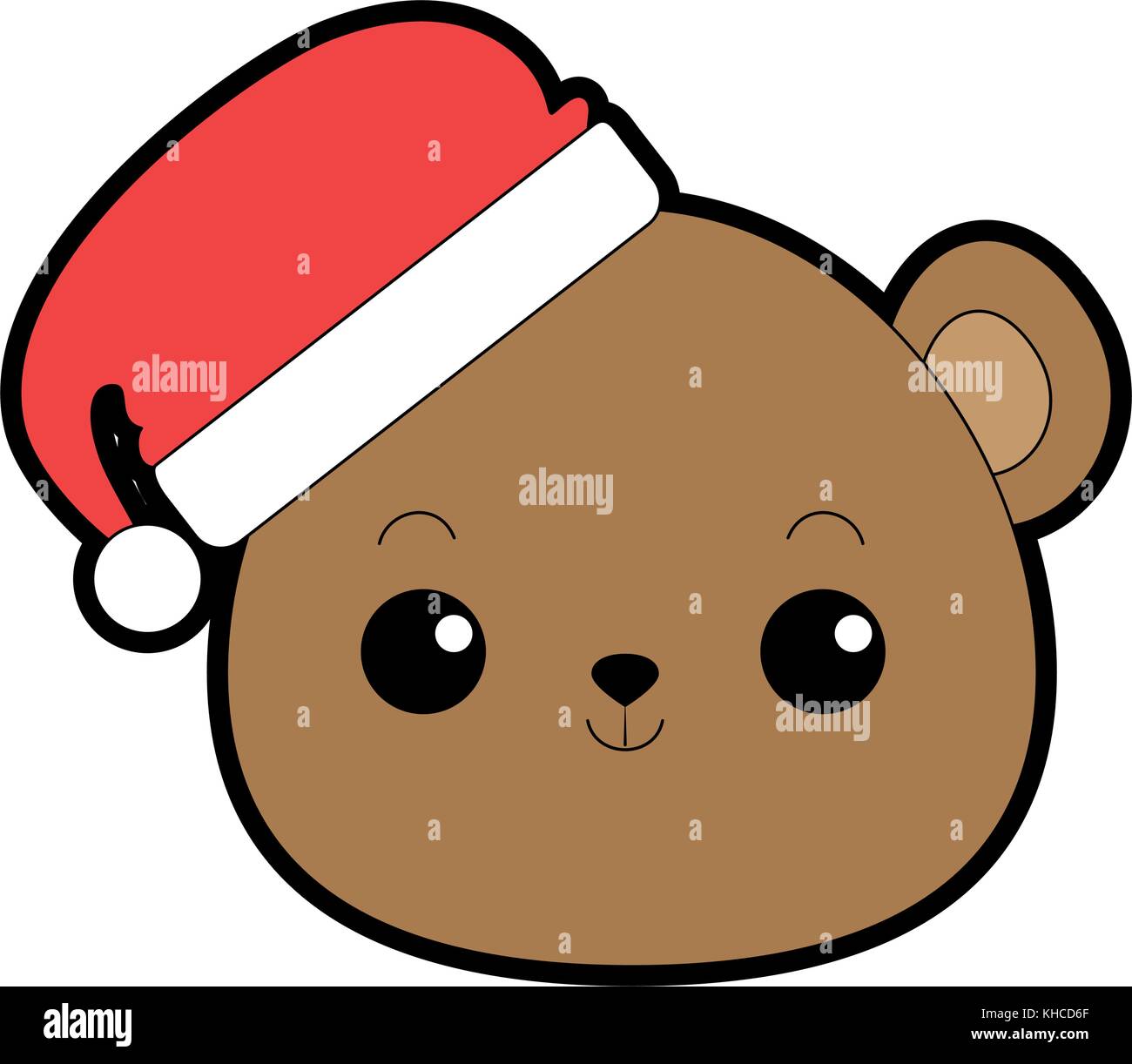 Lindo oso de peluche kawaii cabeza ilustración Vectorial character design  Imagen Vector de stock - Alamy