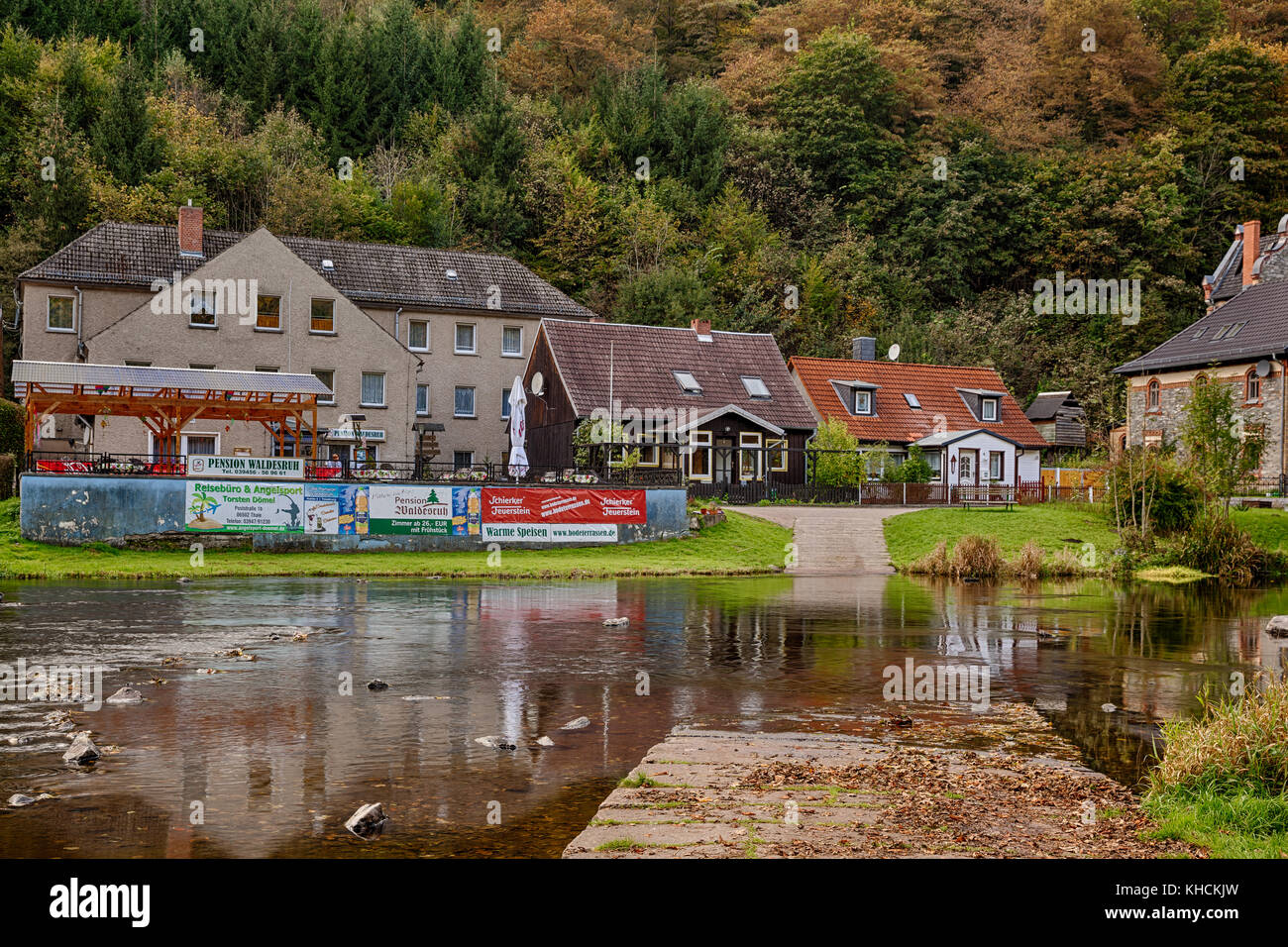Treseburg im Harz an der Bode Foto de stock