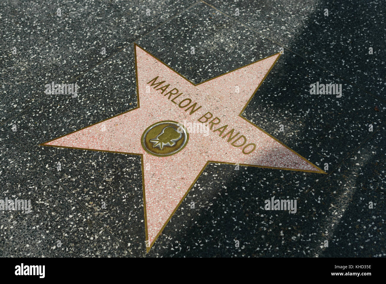 HOLLYWOOD, CA - 06 DE DICIEMBRE: Marlon Brando estrella en el Paseo de la Fama de Hollywood en Hollywood, California el 6 de diciembre de 2016. Foto de stock