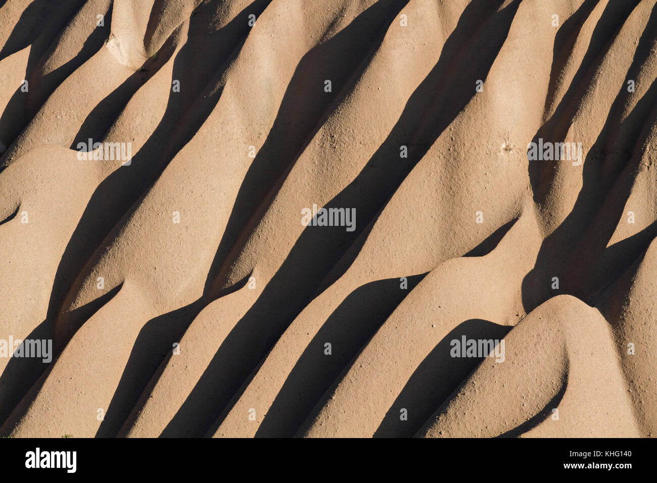 Terrenos extremos de Capadocia, en Turquía. Foto de stock