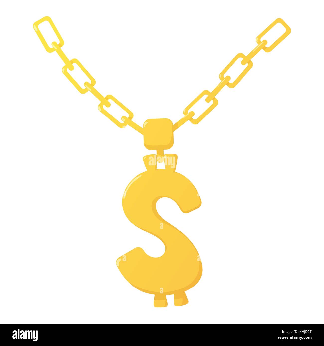 Icono de cadena de oro, estilo de dibujos animados Imagen Vector de stock -  Alamy