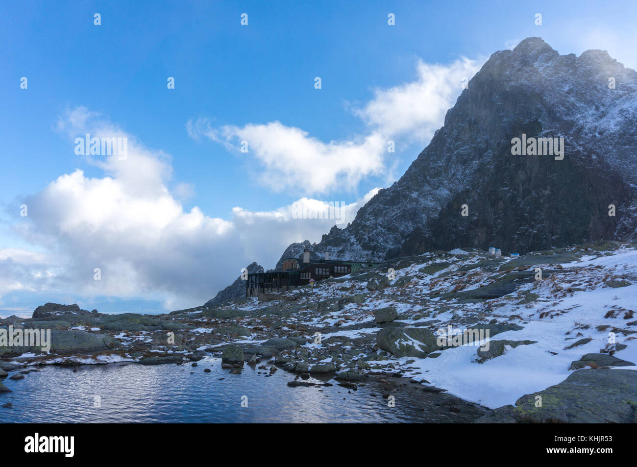 Caminata a las montañas Tatras Foto de stock
