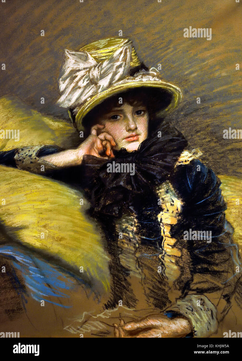 Berthe 1882 James Tissot 1834-1902 Francia Foto de stock