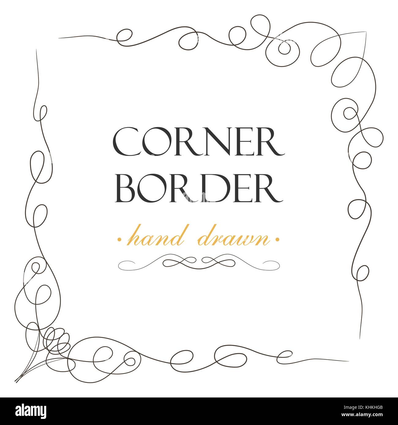 frontera de vector de boda