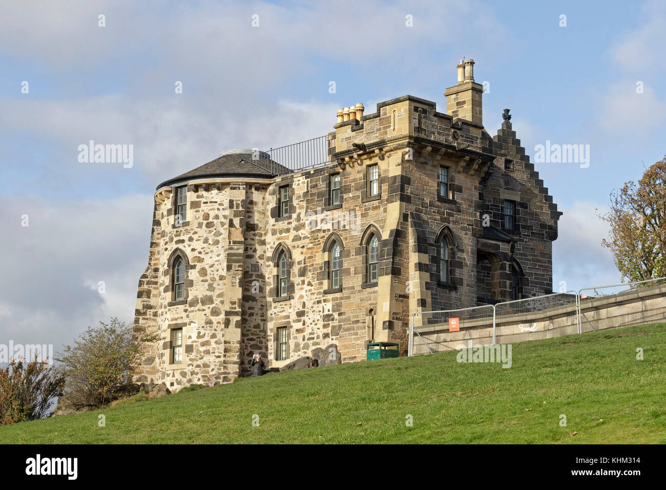 Observatorio de la vieja casa, Carlton Hill, Edimburgo, Escocia, Gran Bretaña Foto de stock