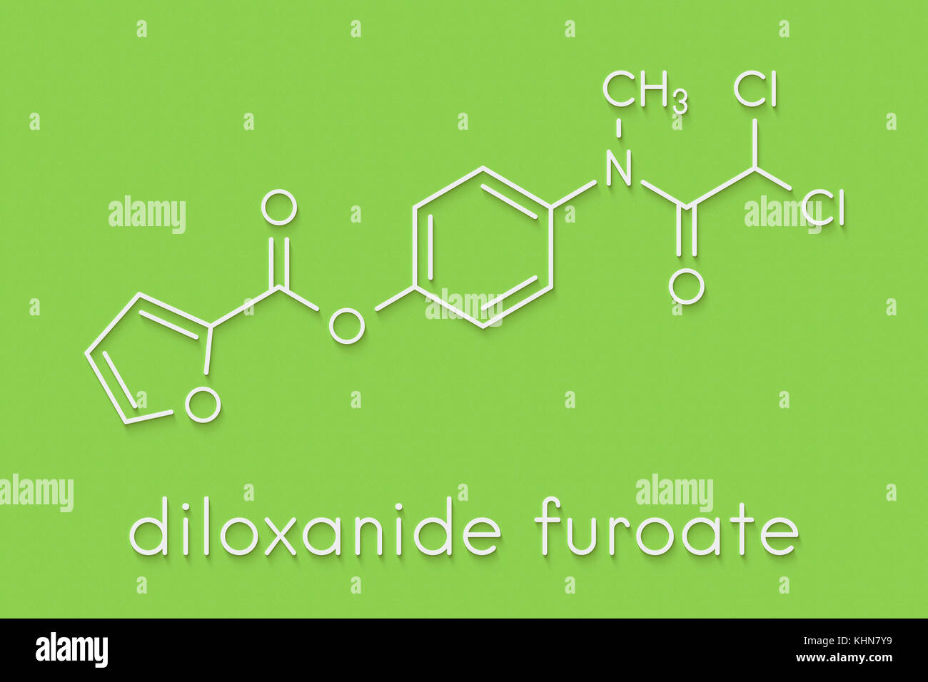 Furoato de diloxanida amibiasis molécula. medicamentos utilizados en el tratamiento de Furoato de diloxanida amibiasis molécula. medicamentos utilizados en el tratamiento de