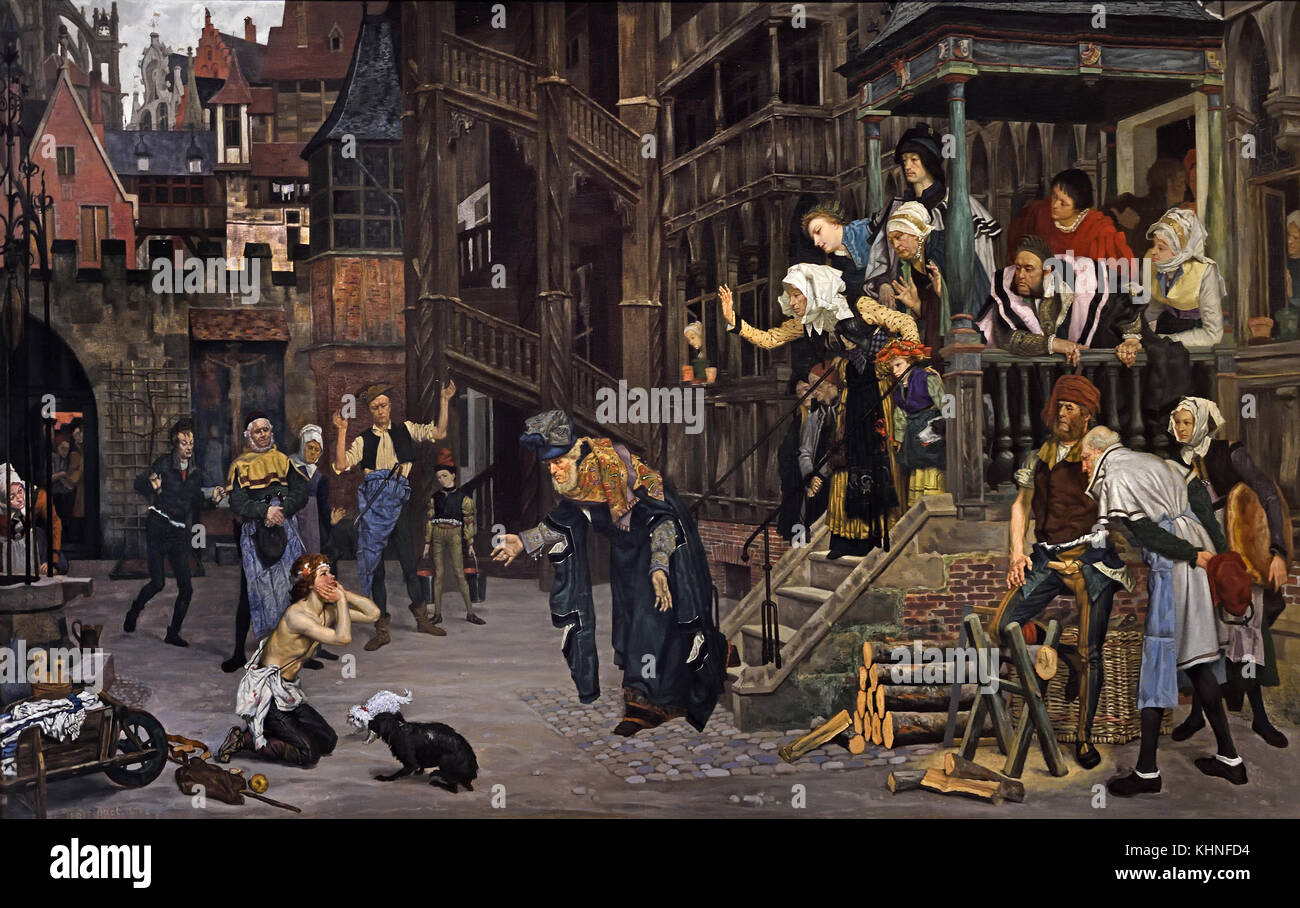 Salida del hijo pródigo - el regreso del hijo prodigo 1863 James Tissot 1834-1902 Francia Foto de stock