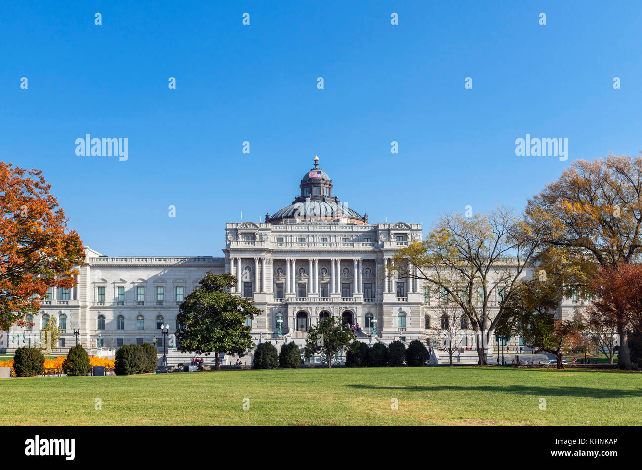 La Biblioteca del Congreso, el Capitol Hill, Washington DC, EE.UU. Foto de stock