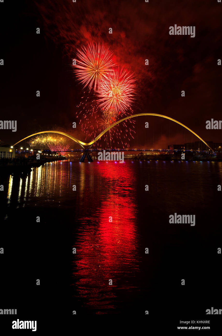 Stockton fuegos artificiales Foto de stock