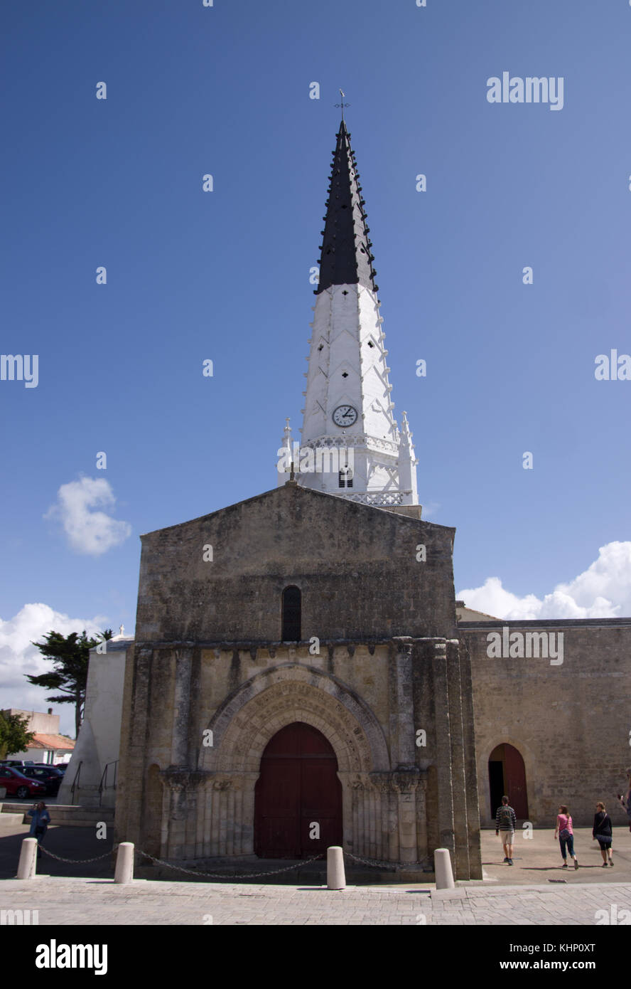 Ars-en-Ré, Iglesia de Saint-Etienne Foto de stock